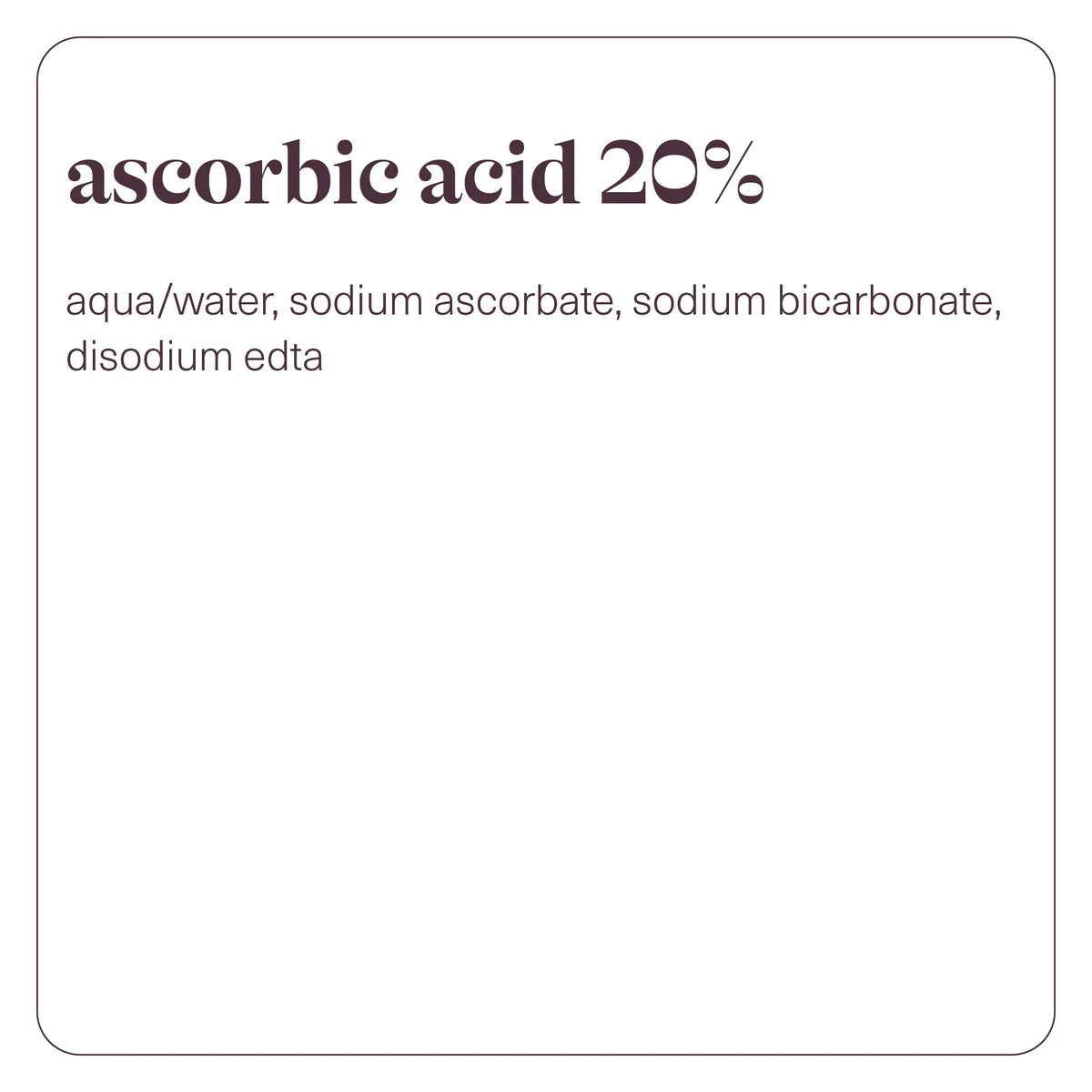 Ascorbic Acid 20%