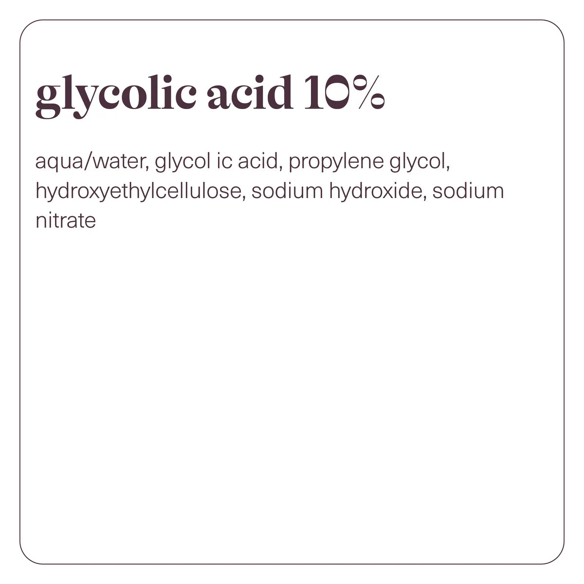 Glycolic Acid 10%